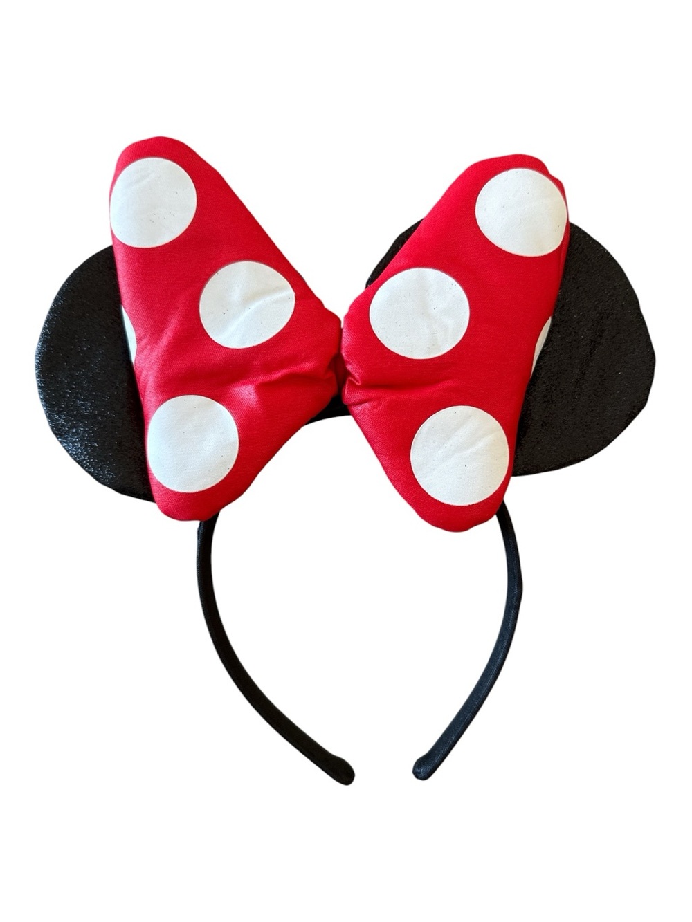 Disney Minnie Mouse Costume Dress with Bow Headband Size Adult Small 2-4 - Picture 7 of 12
